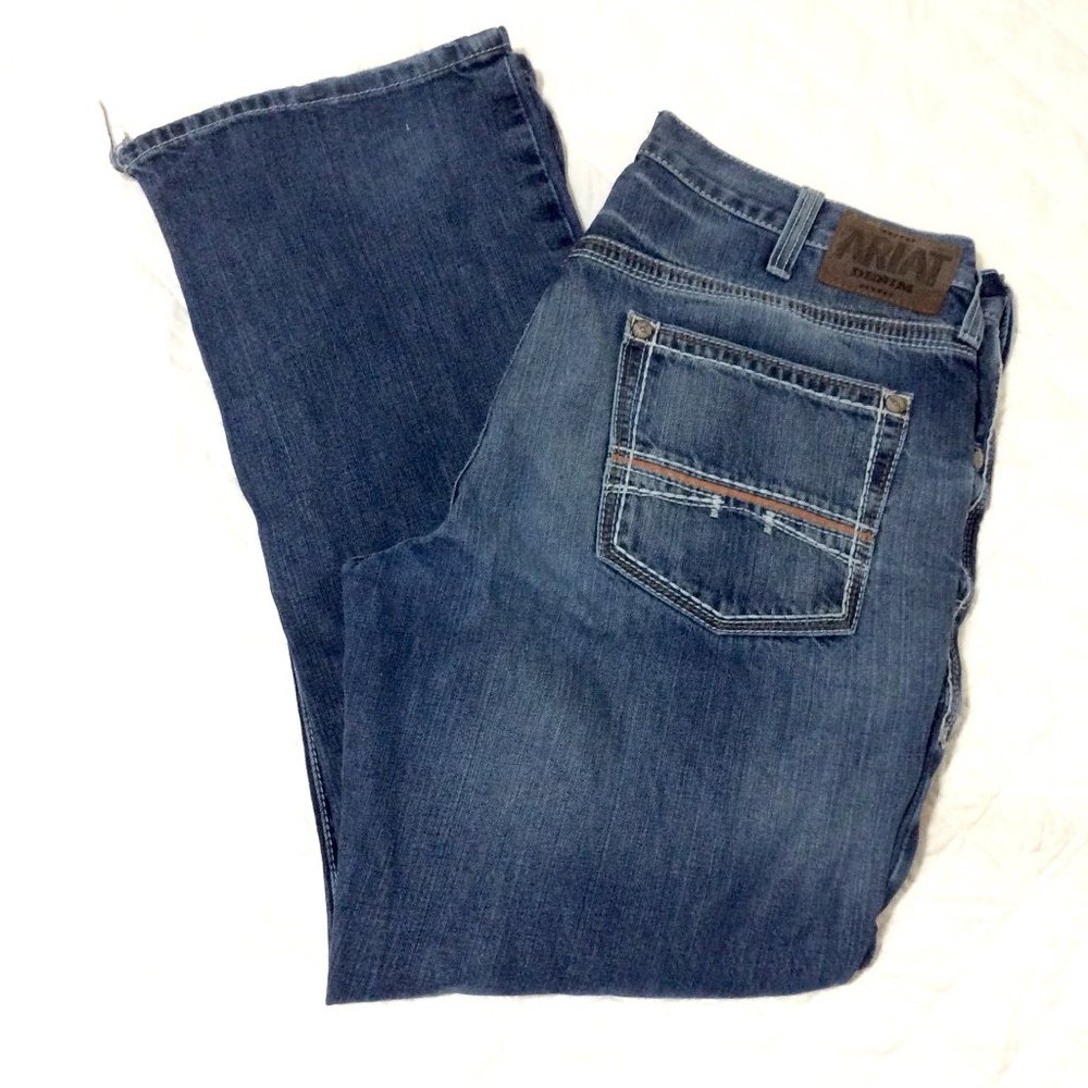 Ariat Denim M4 Low Rise Bootcut Jeans Medium Wash Size 40 x 32
